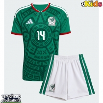 Mexico Erick Sanchez #14 Replica Home Minikit World Cup 2026 Short Sleeve (+ pants)